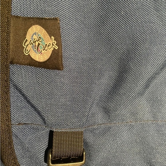 Vtg Eagle Creek Travel Gear Blue Backpack Removable Straps Top Handle Convert - Picture 4 of 14